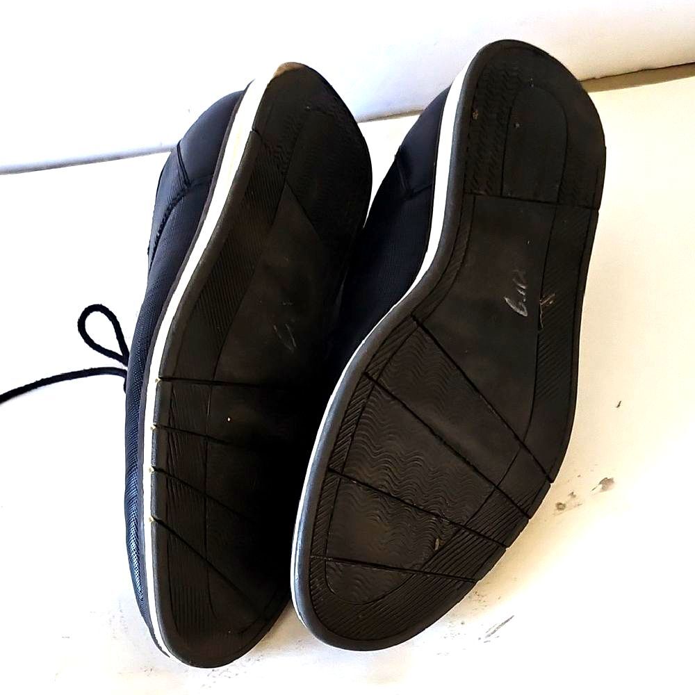 Parker & Sky Black Leather Oxford Dress Shoes Size 8 - Picture 5 of 7